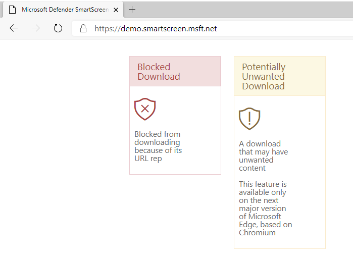 Additional SmartScreen settings configuration